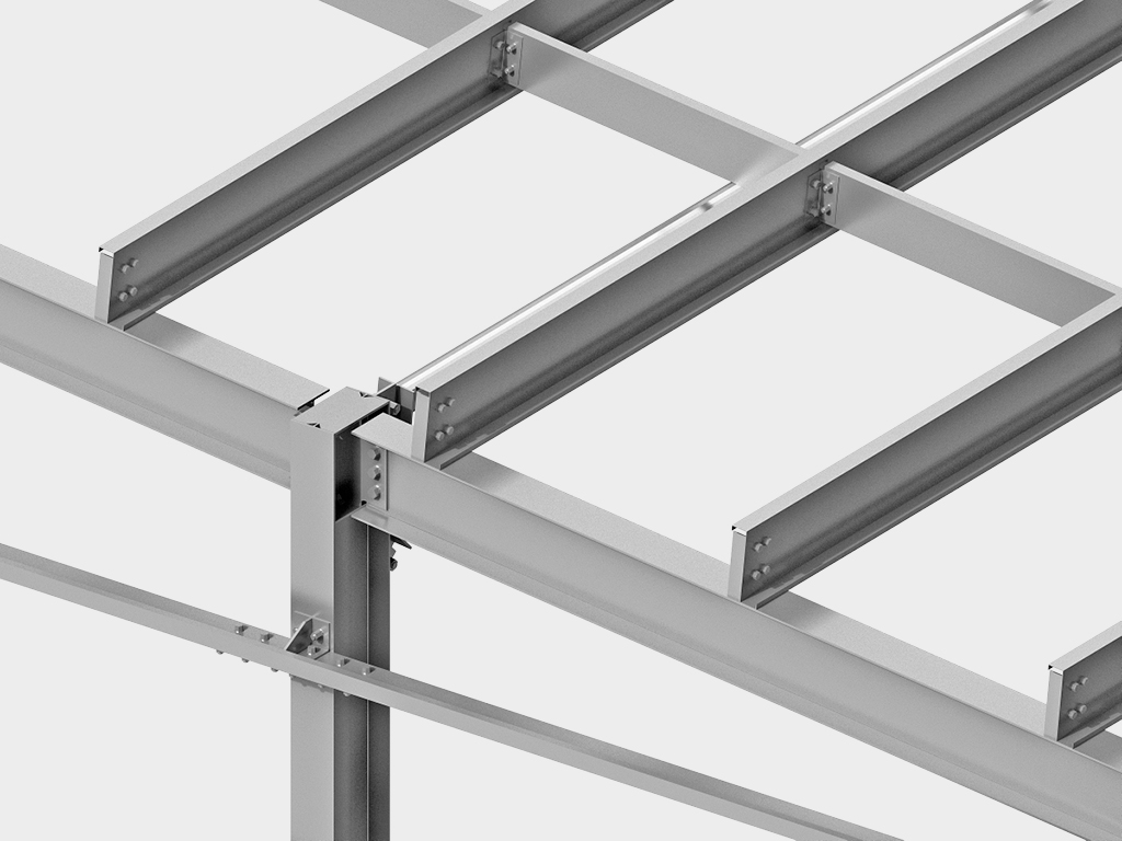 Tsinklangan Z va C-shaklidagi profilalardan iborat progon tizimi